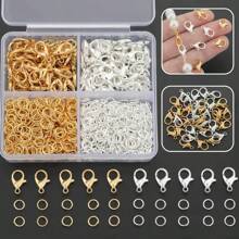 150 件/盒珠宝制作套件：50 件龙虾扣和 100 件跳环，用于 DIY 手链、项链、脚链和珠宝配件 - DIY配件 - 查看 10