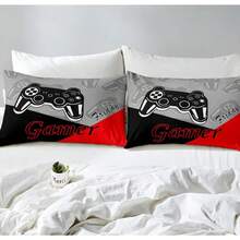 Pro Gamer Bedroom Upgrade|PS Theme Duvet Cover Set|Esports Teen Boy Decor|Hypersoft Microfiber - 玩家 - 查看 2