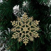 15/30pcs Red White Christmas Snowflake Decoration,For Christmas Party DIY Home Hanging Decoration Snowflake - Multicolor - View 15