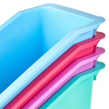 HOME - Book Bin, 14.3" X 5.44" X 7.1", Coral Passion, 1-Pack