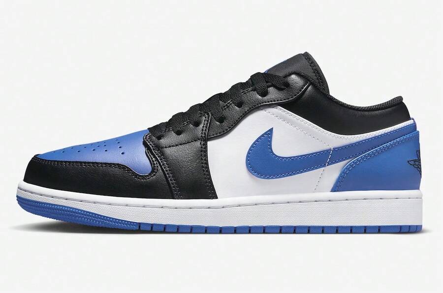 Nike Air Jordan 1 Low "Royal Toe"100% ORIGINAL PRODUCT REF 553558-140 - ĐEN VÀ XANH - Xem 1
