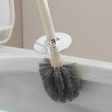 Toilet Brush With Bucket Brush And Holder, Space-Saving Toilet Brush For Storage, Durable Bristle Toilet Brush For Bathroom Cleaning - 金色 - 查看 5