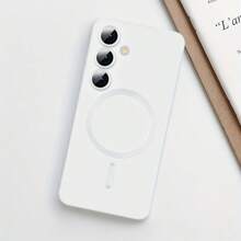 Magnetic TPU Case For Galaxy A16/A36/A26/A56/A15/A35/A55 5G /Compatible With Apple 11 12 13 14 15 16 17 Pro Max Cover - White - View 5