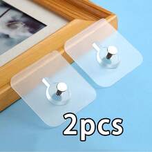 10/20/40 件重型墙钩 - 强力承重粘合挂夹，隐形无痕设计，适用于悬挂相框、帆布印刷品、新娘照片、家居装饰和整理，易于安装，不损坏墙壁