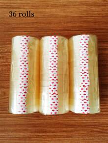 6/12/24/36PC 透明胶带 - 高级透明礼品包装胶带，高品质透明胶带，适用于礼品包装、工艺品、经销商，适合家庭、学校和办公室使用 - 無色 - 查看 15