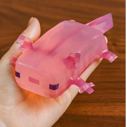 1 pieza Juguete Apretable de Ajolote - Nuevo Salamandra Mexicana Maleable para Alivio de Estrés de Rebote Lento - Regalo Perfecto para Cumpleaños, Fiestas, Navidad, Halloween