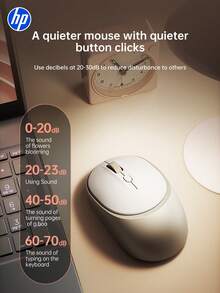 HP Wireless Silent Mouse, Computer Mouse, USBL Connection, 2.4G Technology, Suitable For Desktop Computer Mice And Office Business Laptops. Compatible With  Windows And Apple IOS Systems - Multicolor - View 7