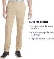 Men's Relaxed Fit Stretch Jeans - Dark Blue Wash - View 6