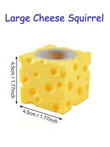 1/4个可爱卡通奶酪老鼠挤压玩具,趣味恶作剧礼物,适合儿童和青少年,减压玩具,可爱小物件,旅行玩具,自闭症教育玩具,感恩节礼物,趣味新奇玩具,儿童玩具,可爱礼物,生日礼物,复活节礼物,万圣节礼物,圣诞节礼物,复活节篮子填充物 - 彩色 - 查看 5