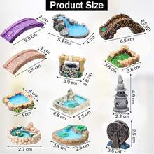 1Pc, Miniature Wood Carvings, Garden Decorations, Pond And Pool Accessories, Fairytale Garden Decorations For Outdoor And Indoor Displays