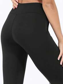 2-Pack Solid Plus Fleece Thermal Pants, Comfortable And Close-Fitting, Warm, Winter Casual Leggings. - 2 chiếc đen + xám - Xem 7