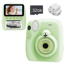 كاميرا طباعة فورية للرجال والنساء، أنشئ وشارك الذكريات على الفور! كاميرا طباعة فورية 2 في 1 وطابعة سيلفي عالية الدقة - التقاط صور بدقة 48 ميجابكسل، كاميرا فردية، طباعة صور ملصقات في أي وقت وأي مكان مع بطارية مدمجة 1300 مللي أمبير وورق، أقلام ملونة - هدية للأزواج - ET-متعدد الألوان - مشاهدة 19