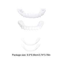 Silicone Denture Set - Temporary Teeth, False Teeth, Natural Dentures, Dental Prosthetics, Dental Veneers, Upper & Lower Denture Set, Easy To Use, Dental Care - Multicolor - View 4