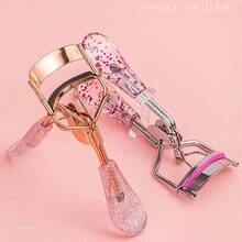 Shiny Eyelash Curler Curling Sunflower Natural Beauty Makeup Artifact Wide-Angle Portable Beginner Eyelash Curler Lash Supplies - Black - View 3