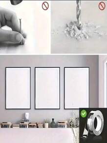 Heavy Duty Waterproof Double-Sided Nano Tape, Double-Sided Adhesive - Super Sticky, Reusable And Multi-Purpose Glue - Ideal For Christmas Decorations And DIY, Essential For Household Use