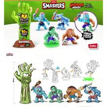 Spin Master Smashers Horror House: Stwórz tajemnicze jajko potwora w pudełku, Zbuduj własnego potwora, Kolekcjonerskie zabawki i gadżety, Ponad 10 niespodzianek w środku, Wilkołak, Frankenstein, Zabawki z potworami zombie, Prezent w postaci jajka niespodzianki, Zabawa dla chłopców i dzieci