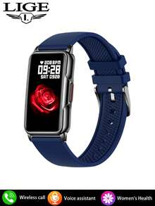 LIGE 智能手表/睡眠监测器、健身追踪器、运动模式、步数卡路里计数器、活动、健康追踪器 IP67 防水、来电和信息通知 - 1 Set - 查看 14