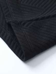 1 Stück Herren Lässig Langarm Strick Poloshirt, weiches Jacquard Design, bequem zu tragen, klassischer Polokragen-Stil. Geeignet für Büro, Golf, Lässig, Sport, Outdoor, Golf, Reisen, Urlaub, Zusammenkünfte - Schwarz - Übersicht 8