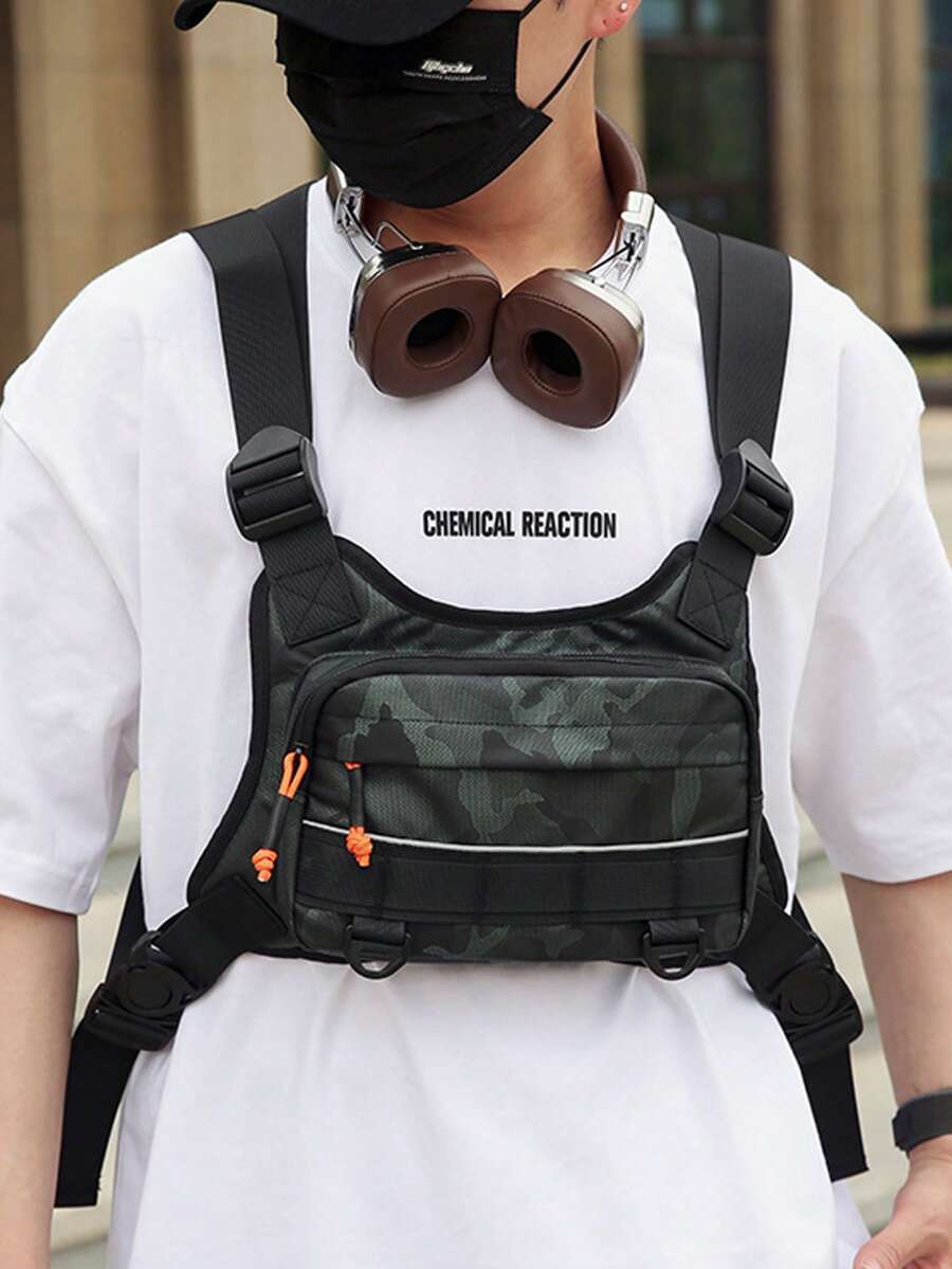 Tactical Compact Chest Pack Running Chest Bag For Men Running Vest ...