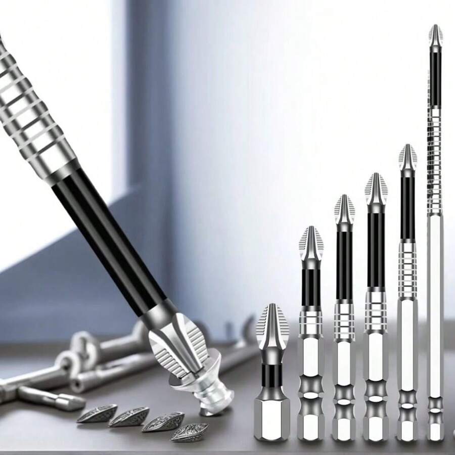 K5防滑高硬度钻头S2强磁5A黑色防滑十字头电钻电动螺丝刀头