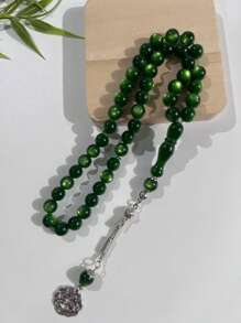 45 Stücke/10 cm Muslimische Gebetsperlen Tasbih Rosenkranz Armband, Harz Einzelstrang