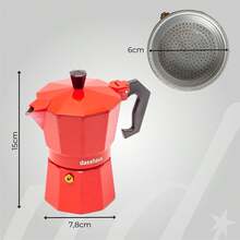Bình pha cà phê Moka - Đỏ - Xem 3