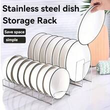 1 Pieza Rejilla De Acero Inoxidable Para Platos Con Tablero De Drenaje Para Encimera De Cocina