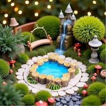1pc Miniature Wood Carvings, Garden Decorations, Pond And Pool Accessories, Fairytale Garden Decorations For Outdoor And Indoor Display.