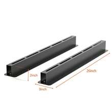 Gr8 Home Overhead 6 Pcs Storage Utility Bin Rack Brackets Garage Ceiling Rail Organiser - Black - View 3