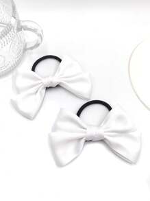 2pcs Fashionable & Elegant Bowknot Hair Scrunchies, Home Beauty Women Accessory Gifts ,Gifts
