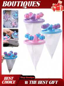 6pcs Lint Catcher, Laundry Lint Catcher, Washing Machine Lint Catcher, Lint Hair Catcher For Washer, Lint Catcher For Washing Machine Cleaning Mesh Bag, Floating Lint Hair Catcher, Lint Catcher For Washing Machine