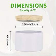 50pcs Set Rose Golden Metal Candle Jars, 4oz Candle Jars With Wood Grain Lids - Portable Empty Containers For DIY Candle Making And Storage, Ideal Gifts For Easter, Thanksgiving, Christmas, Includes 6 Empty Candle Jars, 6 Candle Holders, 18 Candle Wicks And 20 Sticker