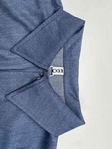 2025 New Women's Casual One Pieces Denim Jumpsuits V-Neck Short Sleeves Tied Waist With Pockets High Waisted Wide Leg Streetwear Rompers Summer Outfits For Woman - 藍色 - 查看 4