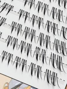 Elynique 10 Rows Pcs C Curl Fox Eye Effect Winged False Eyelashes ,Individual Lashes 3D Natural Effect, Easy To Apply To The Eyes, Reusable, Instantly Enlarged, Segmented Design For Various DIY Options Lash Clusters,Eye Lash Clusters,Individual Eyelashes,Lashes,Fake Lashes