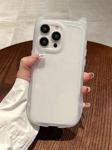 简约可爱猫耳朵透明手机壳，适用于 17 Pro Max/17 Pro/17 Air/17/16 Pro Max/16/16 Pro/16 Plus/15/15 Pro Max/15 Pro/15 Plus/11/12/13/14 Pro Max/11 Pro/11 Pro Max/12 Pro/12 Pro Max/13 Pro/13 Pro Max/14 Pro/14 Pro Max/14 Plus，创意软壳