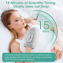 Hand Massager With Heat And Compression, Cordless Hand Massager With 3 Heat Levels & 5 Compression Massage Modes, Pressure Therapy For Arthritis And Carpal Tunnel Pain Relief, Gifts For Women Men - 白色 - 查看 6
