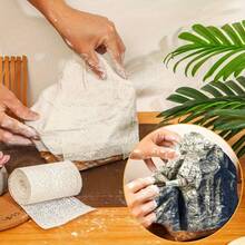 [5-Piece Plaster Gauze Rolls]White Casting Material | Perfect For Mask Making/Craft Molds | 3D Texture (Easy To Shape) | Fits Body Casting/Creative Sculpture | Beginner-Friendly.Fast-Drying (No Cracking) | #DIYArt #MaskMakingSupplies - Nhiều màu - Xem 2