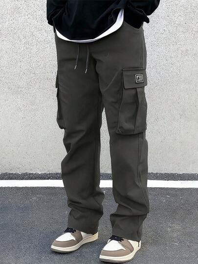 Herren Cargo Hosen, modische Outdoor Arbeitskleidung Hosen, Herbst/Winter