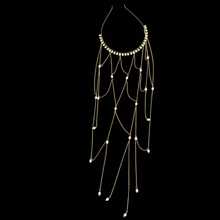 1 件波西米亚风格珍珠头带，多层流苏发链，女士发饰，西方珠宝，新娘婚礼装饰 - 彩色 - 查看 4