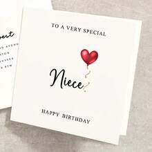 Sister-Exclusive Birthday Card With Envelope - Suitable For Any Relative, A Must-Have For Daily Office Use. - 賀卡+信封 - 查看 8