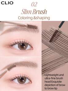 Clio K-Beauty KILL BROW SLIM ASH BROWCARA 眉胶，眉部定型啫喱，超细刷头，轻松打造精致眉妆，防水眉胶，持久防晕染，眉部定型液，眉部填充，丰盈眉部定型啫喱，附赠眉刀刷，强力定型眉胶，韩国化妆品 - 03 NATURAL ASH - 查看 6
