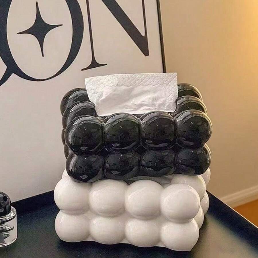 1 pieza Caja de pañuelos con diseño de nube, dispensador decorativo y creativo de servilletas para tocador, apto para pañuelos faciales, coche, sala de estar, baño, dormitorio, mesa, cocina