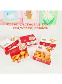 17件炸鸡造型橡皮擦套装圣诞礼物文具儿童文具盒装（8件套）随机包装颜色家庭装（9件套）炸鸡橡皮擦开学季