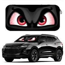 Easypie Selection 1PC Premium Quality Windshield Sunshade - Fashionable Blue Eyes/Cracked Eyes Design Car/RV Heat Insulation Cover, Anti-UV And Anti-Ice