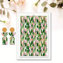 DONQE 美丽植物图案印花水转印纸，制作软陶瓷耳环，双面水粘土转印贴纸 DIY 手工模具