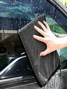 1 Piece {40*60cm/60*90cm/60*160cm} Multiple Sizes Available, Thick Towel With Strong Water Absorption Without Residue, Car Wash Specialized Towel, Double-Sided Enlarged And Thickened Lint-Free Towel, Reusable And Easy To Clean