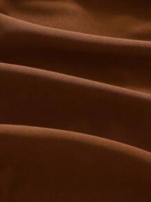 Tween Girl City Style Fitted Short Zip-Up Jacket, Long Sleeve - Brown - View 6