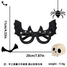 1pc Halloween Party Costume Makeup Funny Glasses, Demon Ghost Festival Atmosphere Glasses Frame