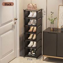 1 kệ giày nhiều tầng (đen/trắng), tủ giày gia đình có thể mở rộng 4-8 tầng, lắp ráp không cần dụng cụ, kệ lưu trữ sức chứa lớn, thiết kế tiết kiệm không gian, phù hợp cho lối vào, hành lang, phòng ngủ, phòng tắm, phòng khách, phòng ăn. - Nhiều màu - Xem 7