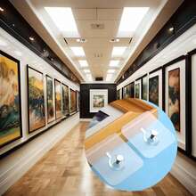 10/20/40 件重型墙钩 - 强力承重粘合挂夹，隐形无痕设计，适用于悬挂相框、帆布印刷品、新娘照片、家居装饰和整理，易于安装，不损坏墙壁